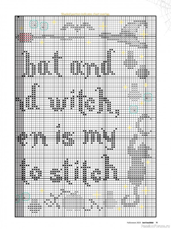 Коллекция вышивки в журнале «Just CrossStitch - Halloween 2025»