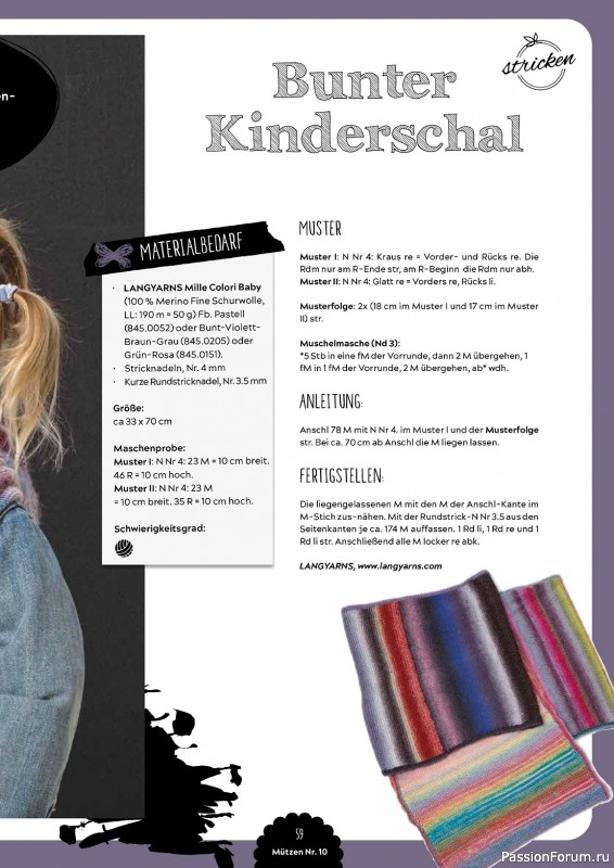 Вязаные проекты в журнале «Mutzen Schals & Co №10 2023»