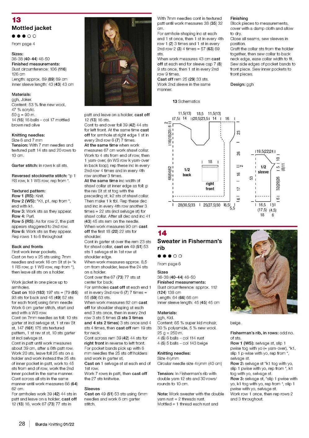 Модный трикотажный гардероб для женщин в журнале &quot;Burda Knitting&quot;