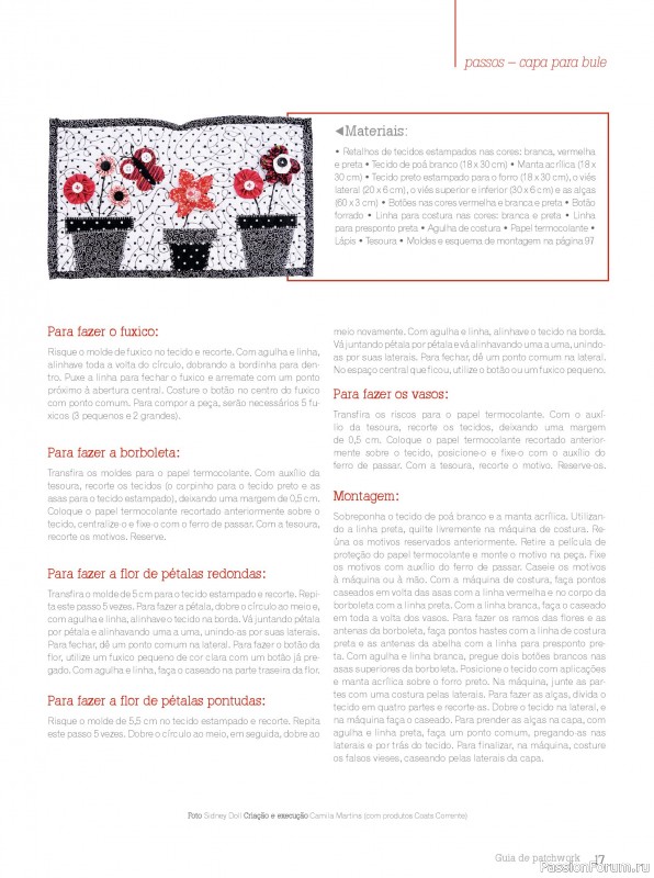 Коллекция проектов для рукодельниц в журнале «Arte em Patchwork - Fevereiro 2025»
