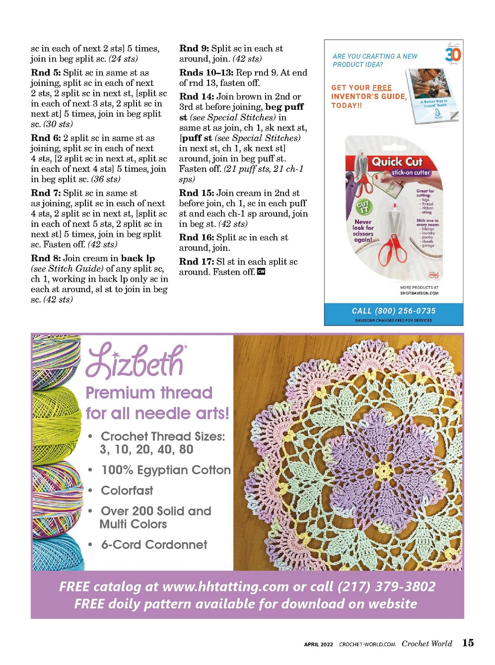 Вязание для всей семьи в журнале «Crochet World – April 2022»