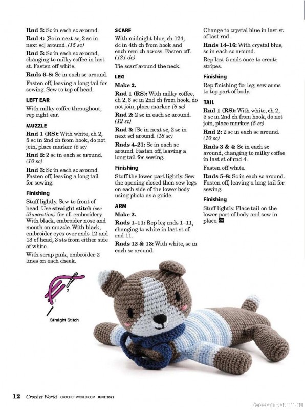 Вязаные проекты крючком в журнале «Crochet World Vol.45 №3 2022»