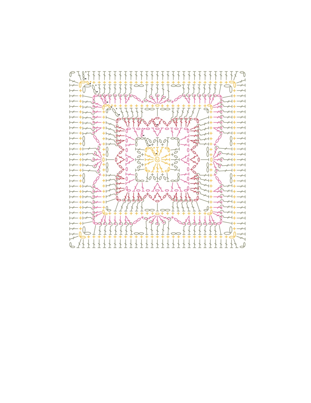 Коллекция проектов крючком в книге &laquo;100 Crochet Tiles&raquo;