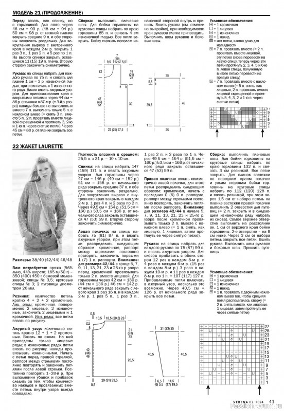 Вязаные модели в журнале «Verena №2 2024»