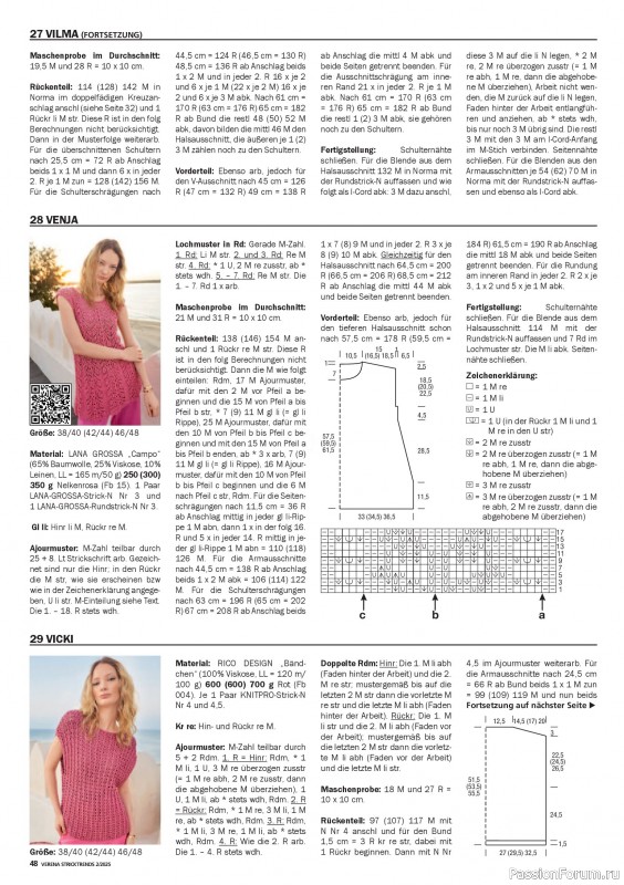 Вязаные модели в журнале «Verena Stricktrends №2 2025»