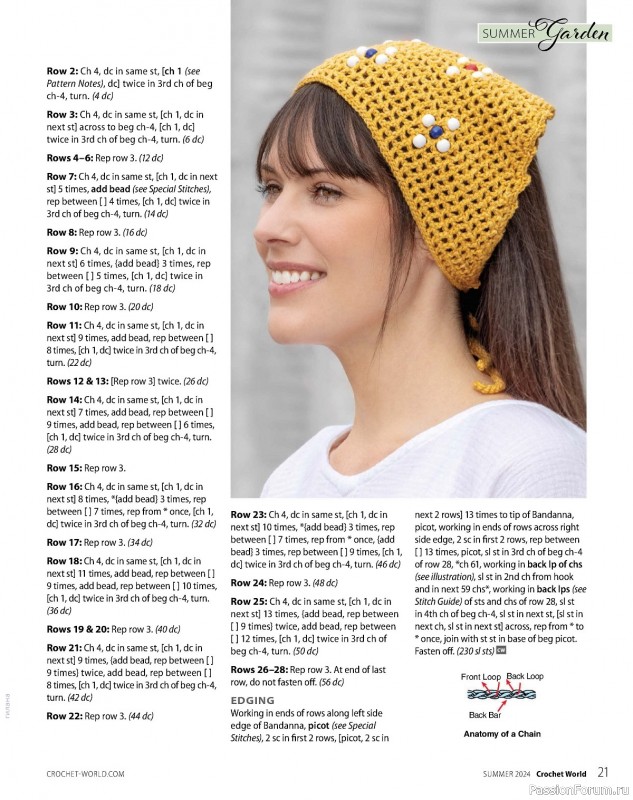 Вязаные проекты крючком в журнале «Crochet World – Summer 2024»