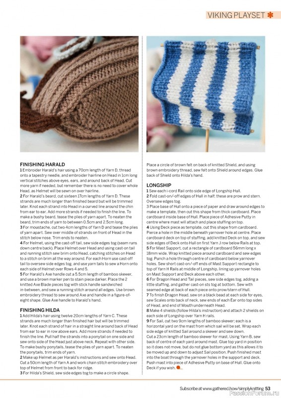 Вязаные проекты крючком в журнале «Simply Knitting №249 2024»