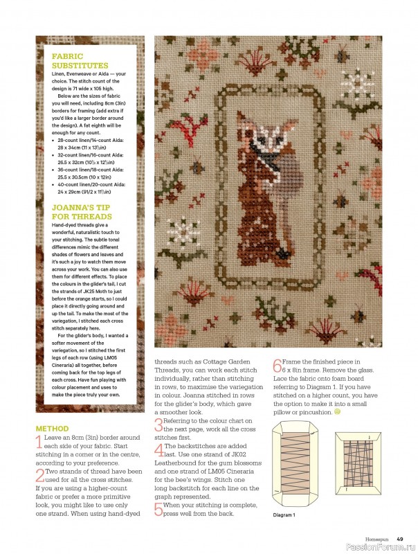 Коллекция проектов для рукодельниц в журнале «Australian Homespun №218 2025»