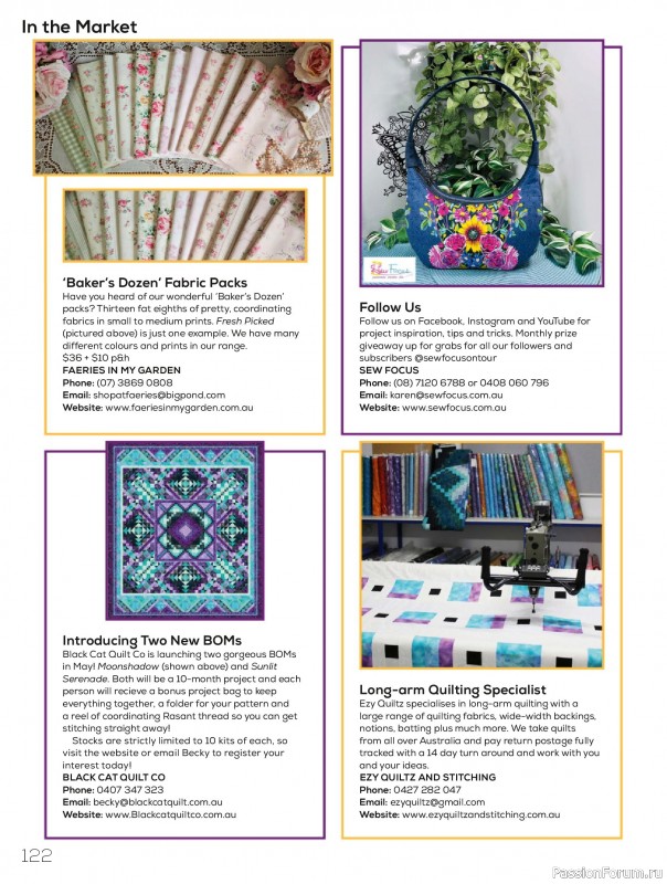 Коллекция проектов для рукодельниц в журнале «Quilters Companion №132 2025»