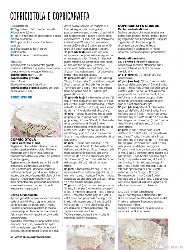 Вязаные проекты крючком в журнале «Motivi all'Uncinetto Speciale №6 2022»