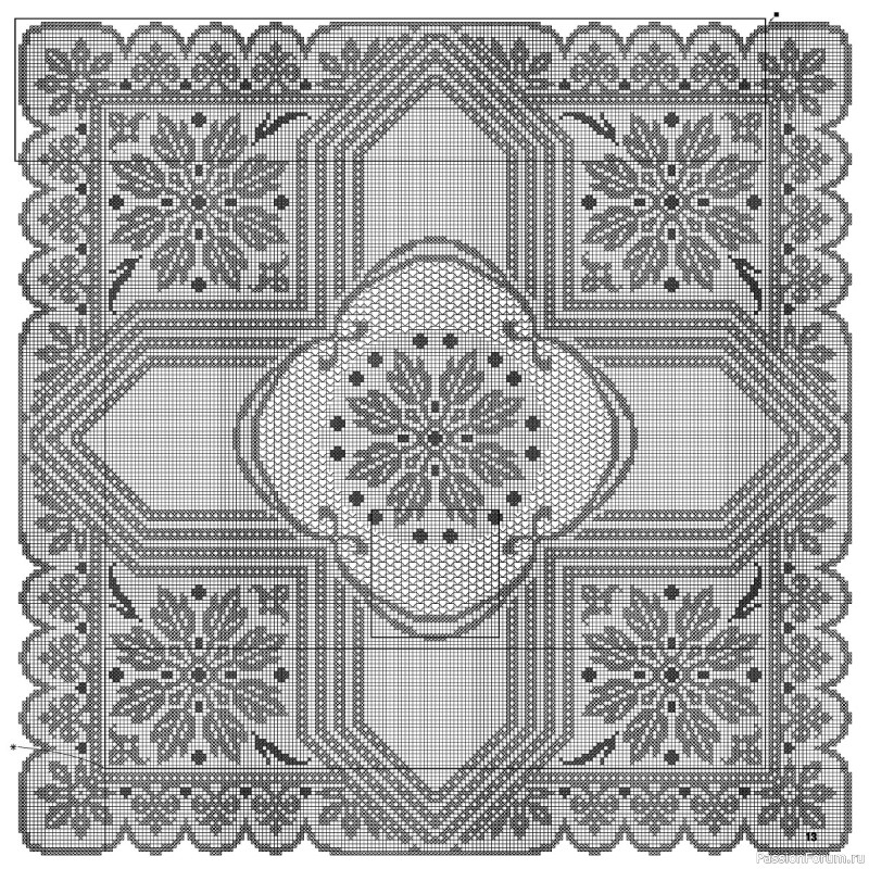 Вязаные проекты в журнале «Uncinetto Manuale Filet №12 2023»