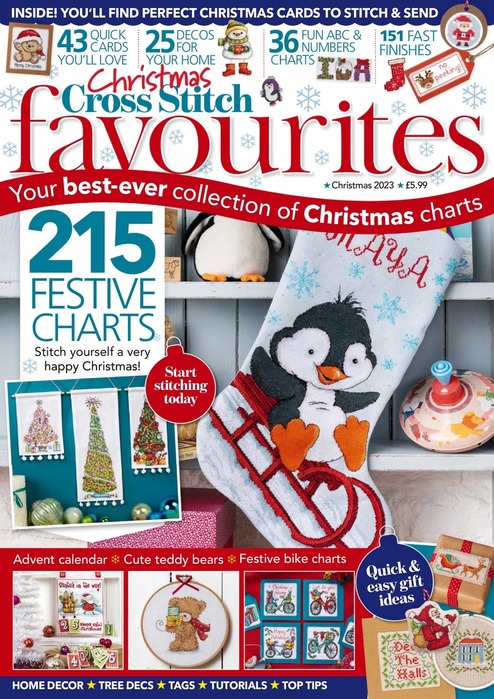 Коллекция вышивки в журнале &laquo;Cross Stitch Favourites - Christmas 2023&raquo;