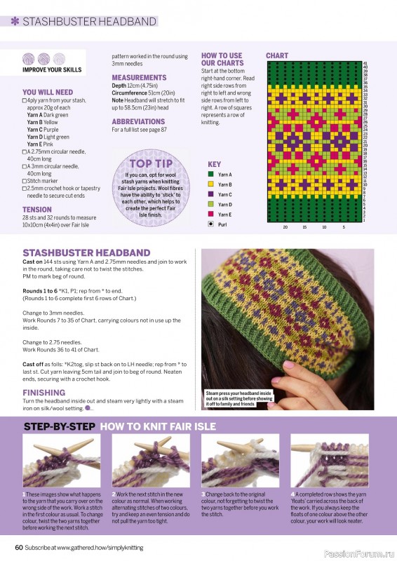 Вязаные проекты спицами в журнале «Simply Knitting №235 2023»