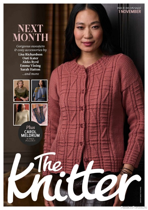 Вязаные проекты спицами в журнале «The Knitter №194 2023»
