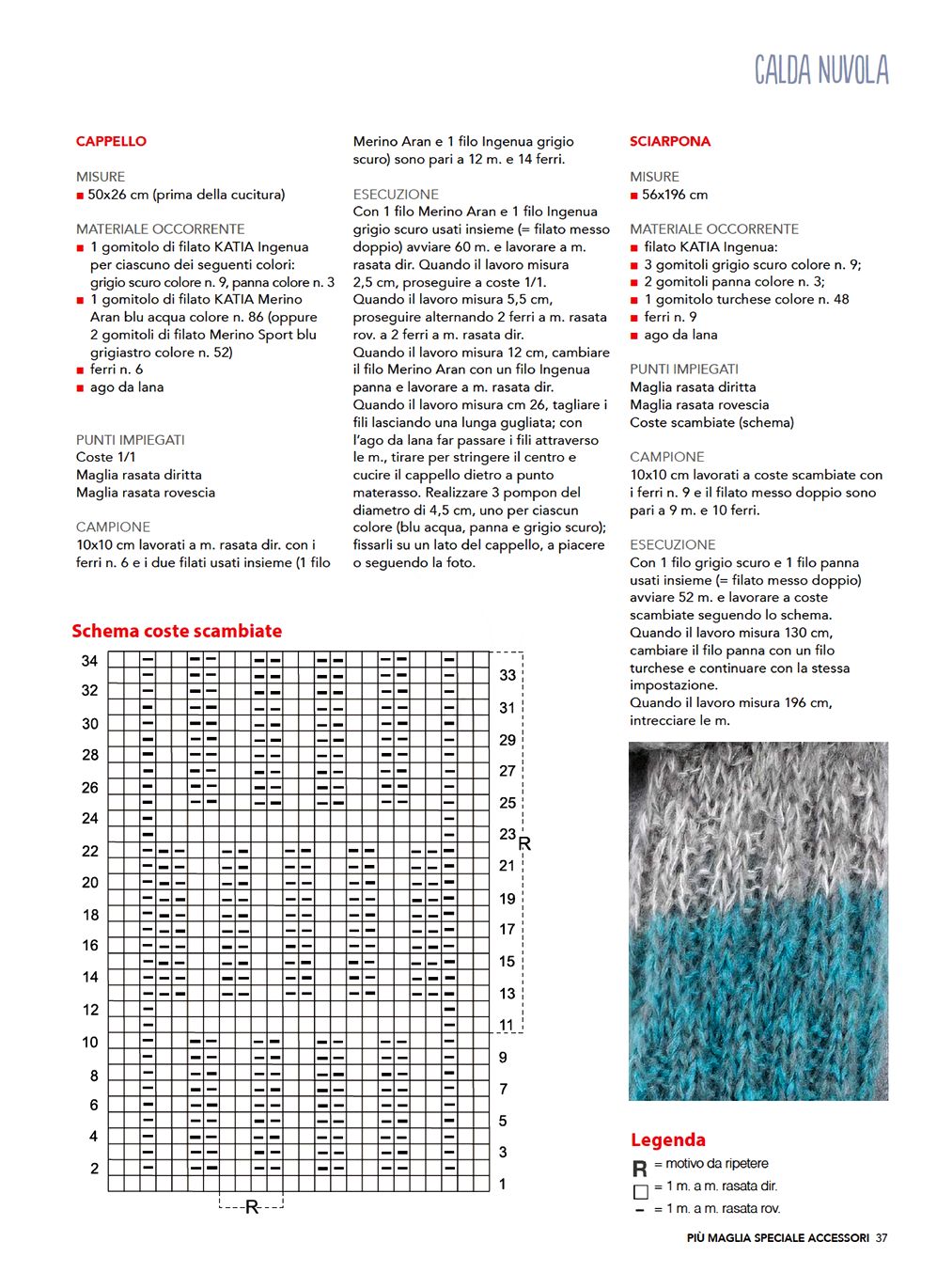 Шали в итальянском журнале &quot;Piu Maglia Sheciale. Scialli №8 2021&quot;