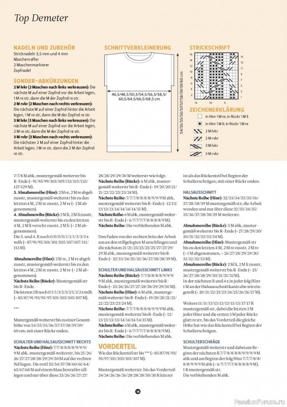 Вязаные модели в журнале «The Knitter Germany №59 2022»