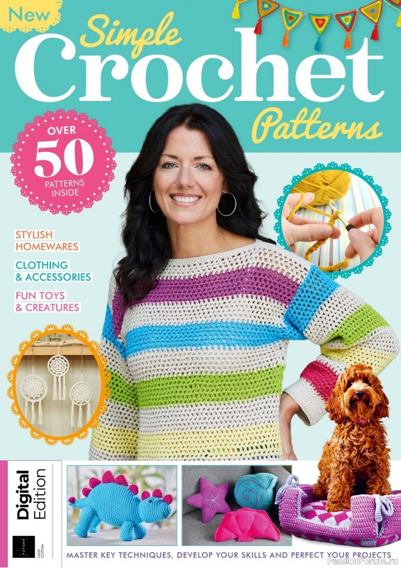 Вязаные проекты крючком в журнале «Simple Crochet Patterns - 1st Edition 2025»