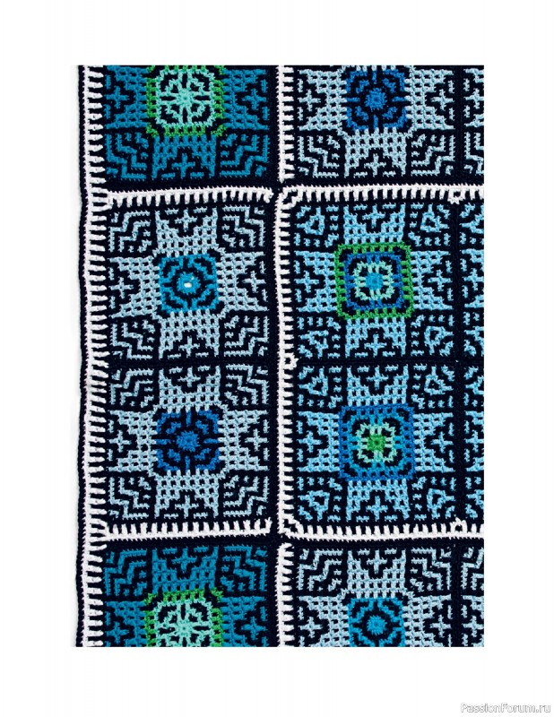 Вязаные проекты в книге «Crochet Squares». Продолжение
