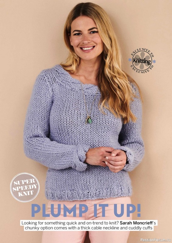 Модели вязаной одежды в журнале "Simply Knitting №221 2022"