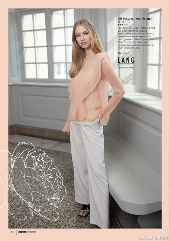 Вязаные модели в журнале «Burda Stricken №1 2021»