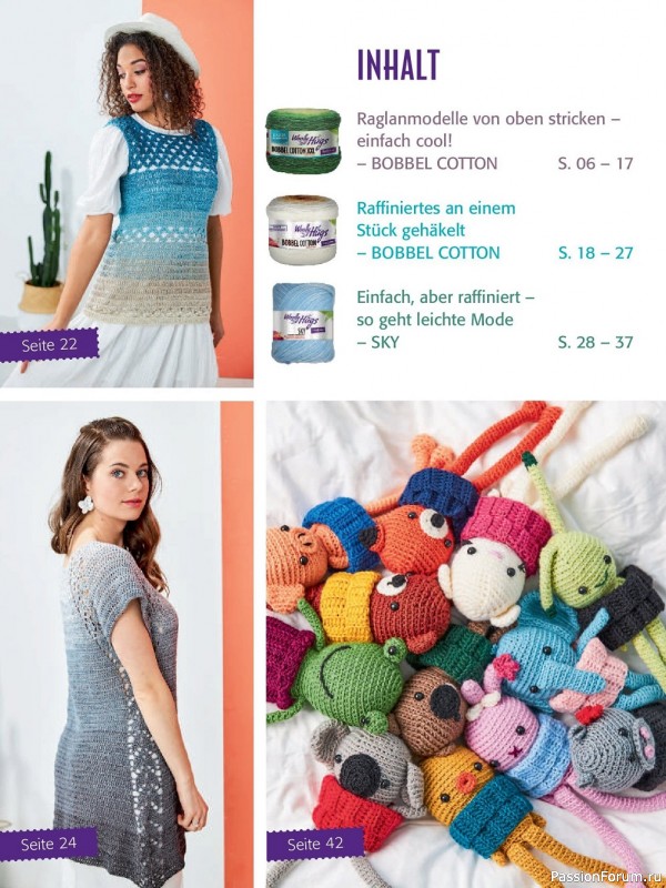 Коллекция проектов крючком и спицами в журнале «Woolly Hugs Maschenwelt №3 2022»