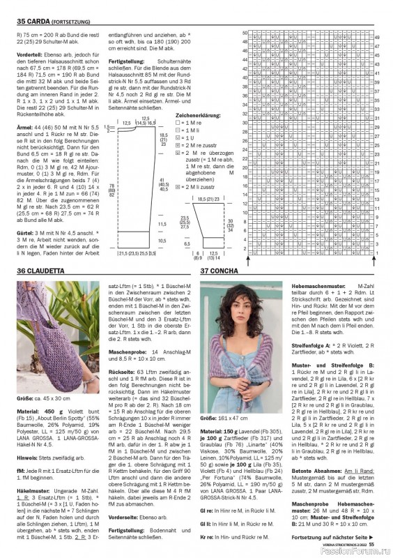 Вязаные модели спицами в журнале «Verena Stricktrends №2 2022»