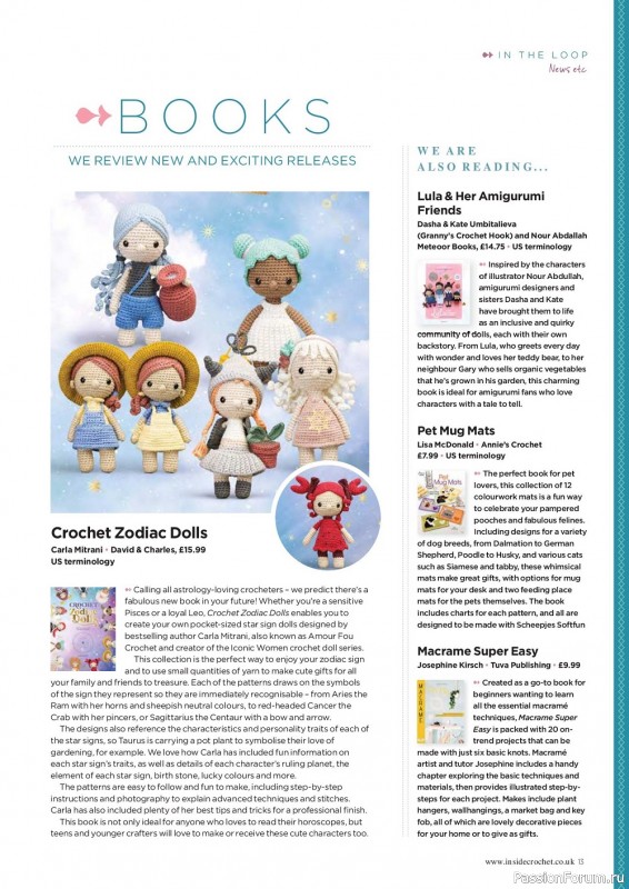 Вязаные проекты крючком в журнале «Inside Crochet №149 2022»