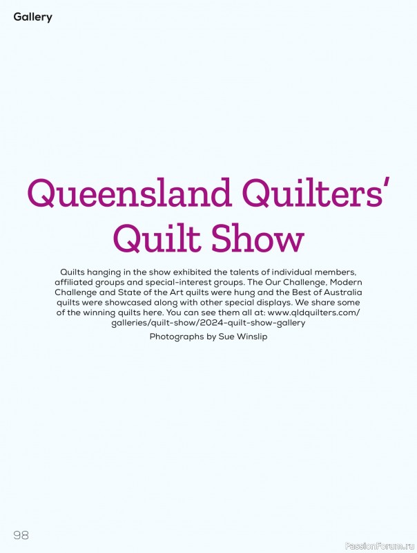 Коллекция проектов для рукодельниц в журнале «Quilters Companion №132 2025»