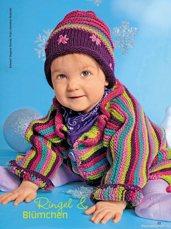 Вязаные модели для детей в журнале «Baby Strick №3 2024»