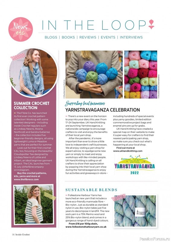 Вязаные проекты крючком в журнале «Inside Crochet №149 2022»