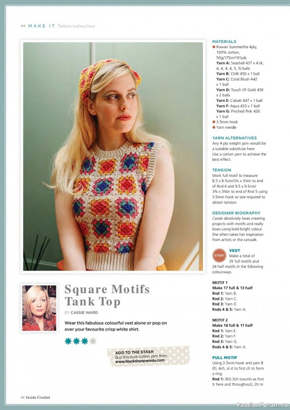 Вязаные проекты крючком в журнале «Inside Crochet №149 2022»