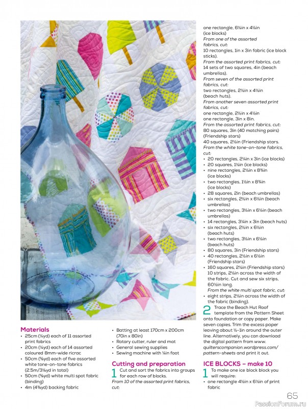 Коллекция проектов для рукодельниц в журнале «Quilters Companion №132 2025»