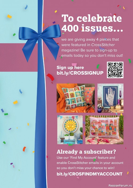 Коллекция вышивки в журнале «CrossStitcher №400 2023»