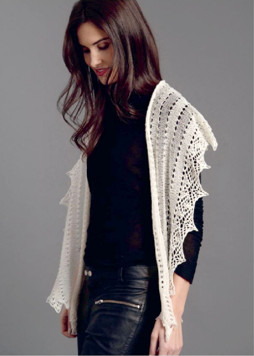 Коллекция ажурных проектов в книге &laquo;Lace Knit Shawls, Sweaters, Socks &amp; Hats&raquo;