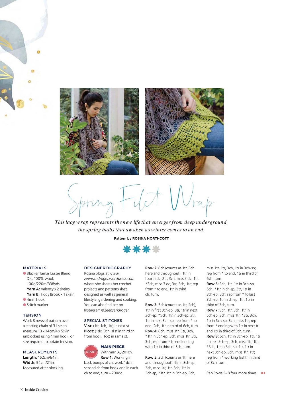 Вязаные модели одежды в журнале "Inside Crochet №144 2022"