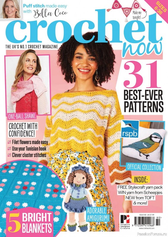 Вязаные модели крючком в журнале «Crochet Now №80 2022»