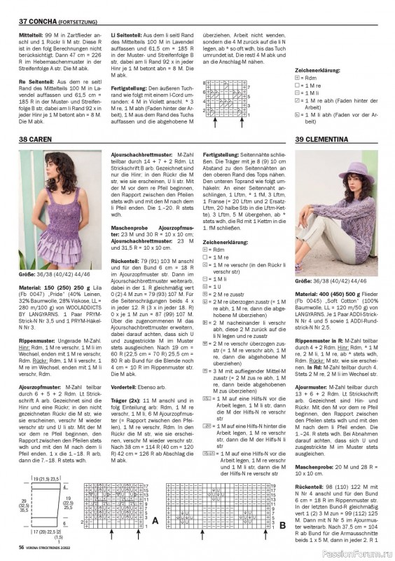 Вязаные модели спицами в журнале «Verena Stricktrends №2 2022»