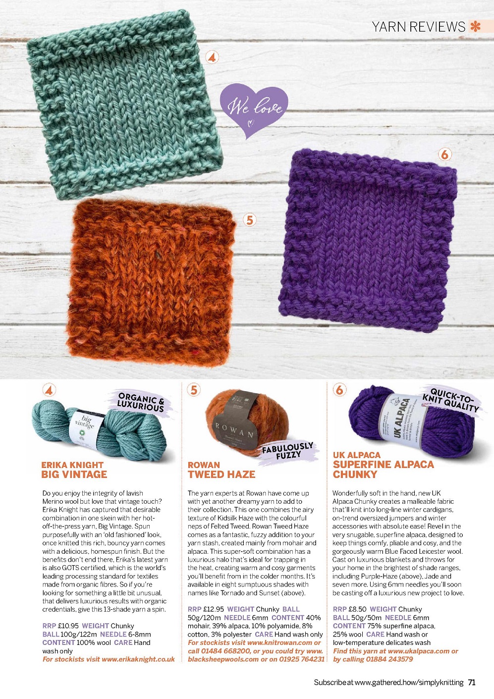 Вязаная одежда для взрослых и детей в журнале &quot;Simply Knitting №220 2022&quot;