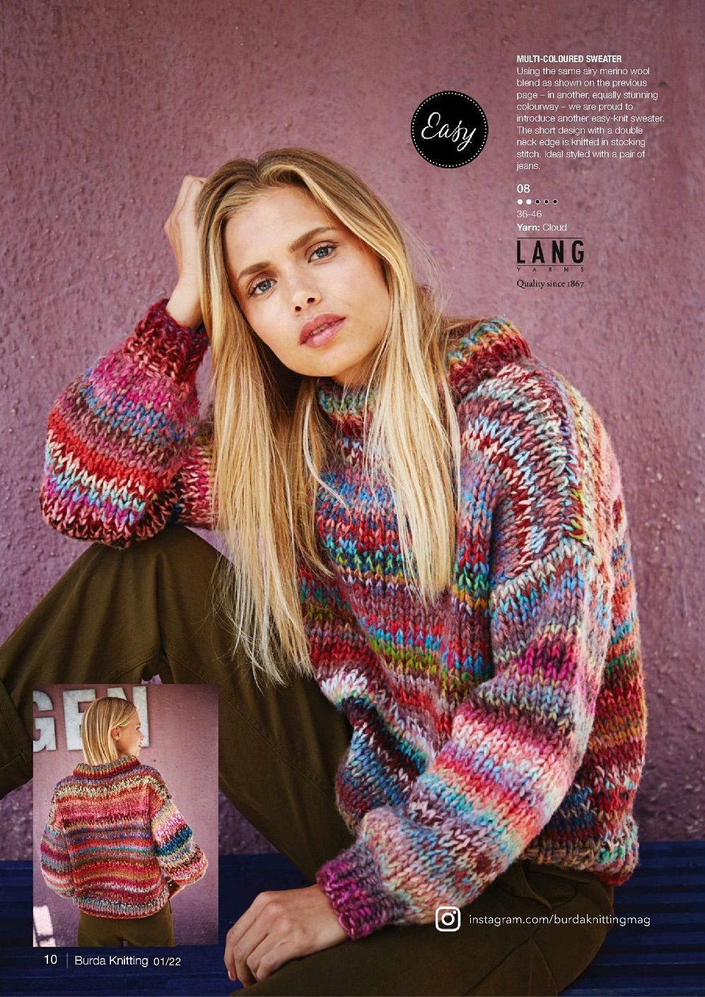 Модный трикотажный гардероб для женщин в журнале &quot;Burda Knitting&quot;