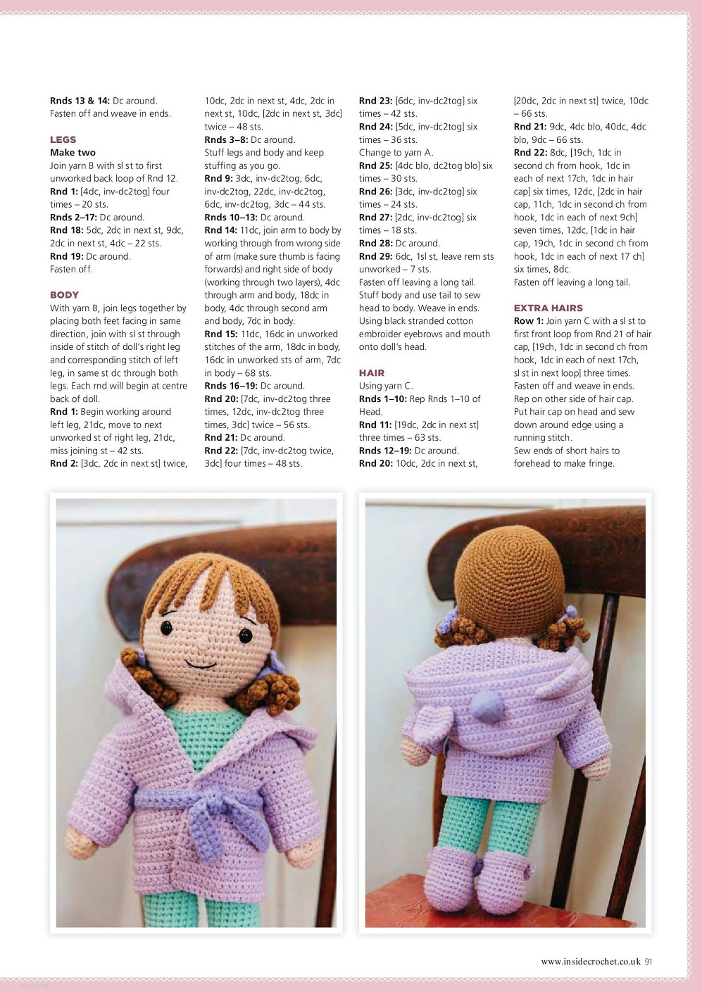 Вязаные модели одежды в журнале "Inside Crochet №144 2022"