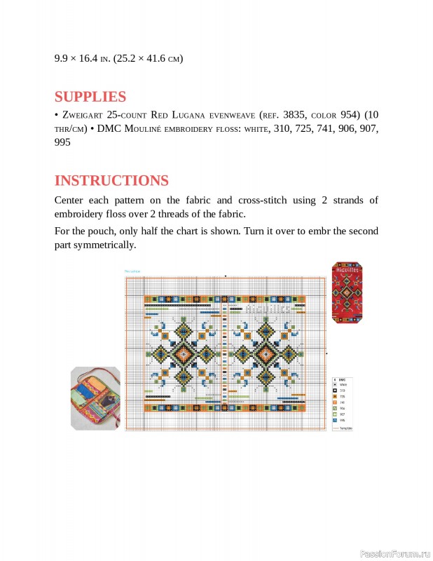 Коллекция вышивки в книге «Cross-Stitch Mandalas»