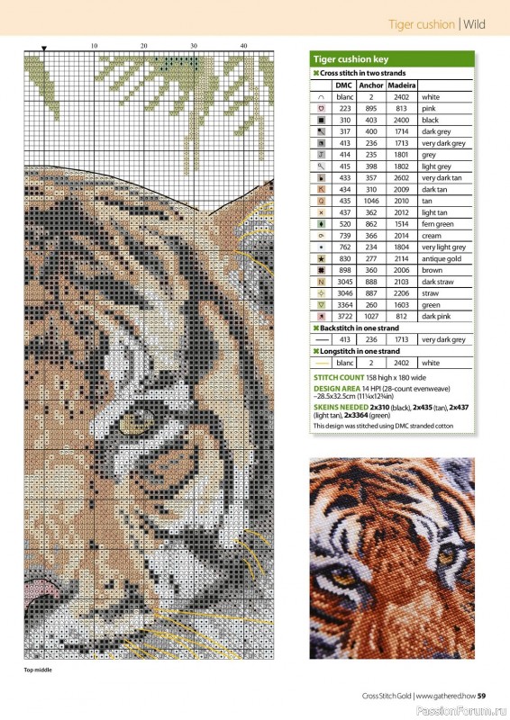 Коллекция вышивки в журнале «Cross Stitch Gold - Animal Collection 2023»
