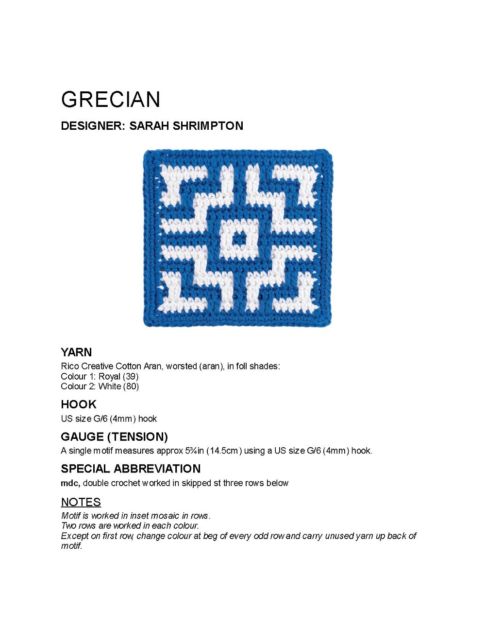 Коллекция проектов крючком в книге &laquo;100 Crochet Tiles&raquo;
