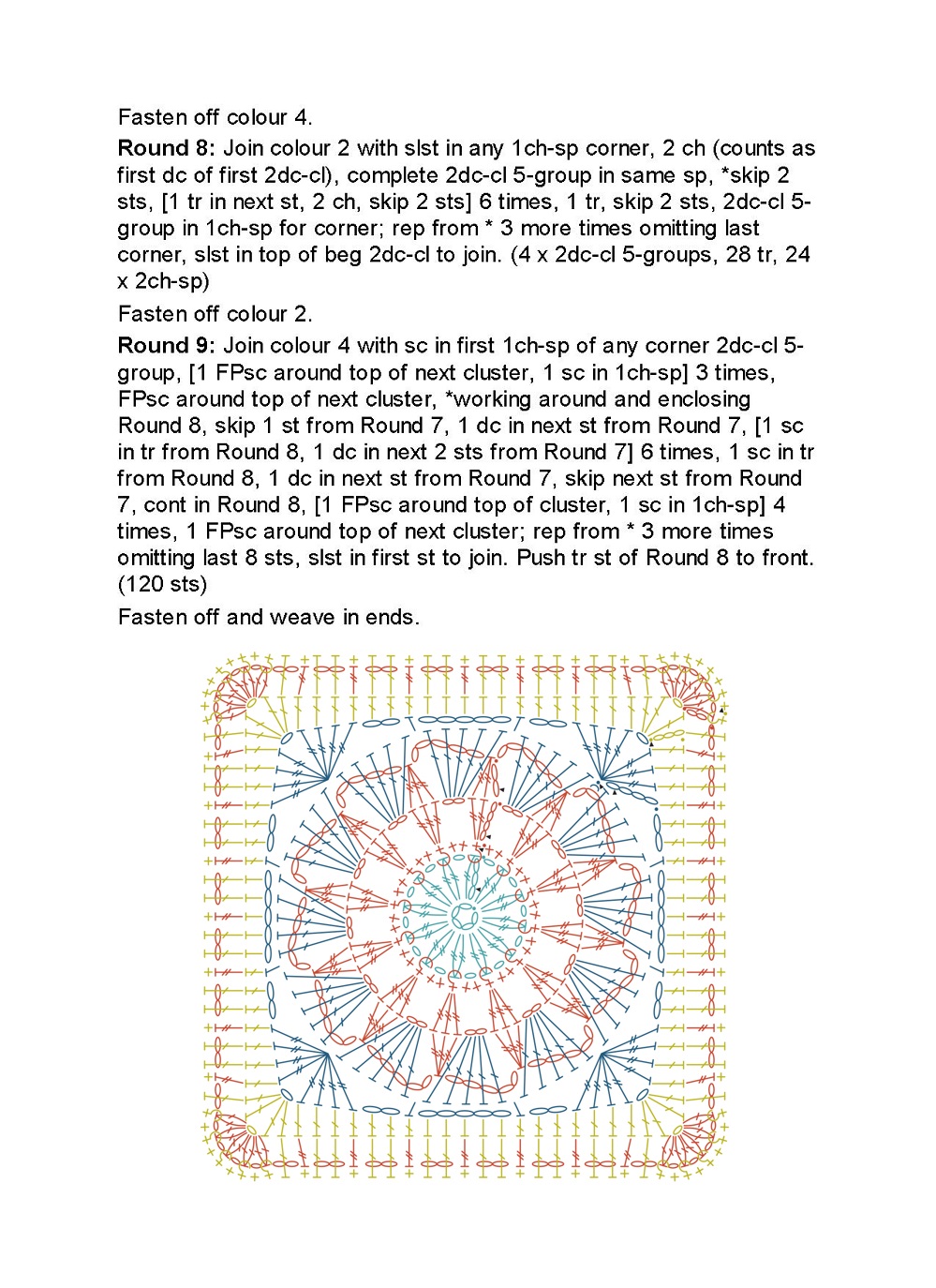 Коллекция проектов крючком в книге &laquo;100 Crochet Tiles&raquo;