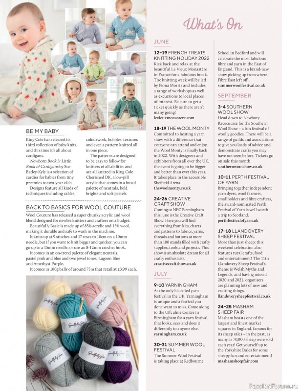 Вязаные модели спицами в журнале «Knitting №232 2022»