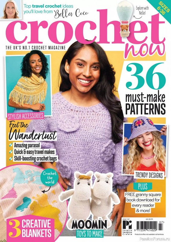 Вязаные проекты крючком в журнале «Crochet Now №107 2024»