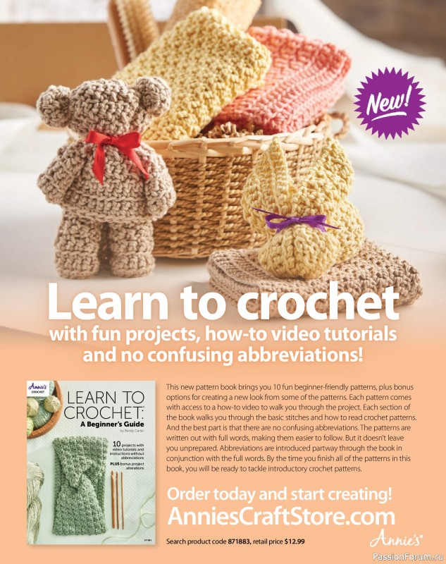 Вязаные проекты крючком в журнале «Crochet World - Late Spring 2025»