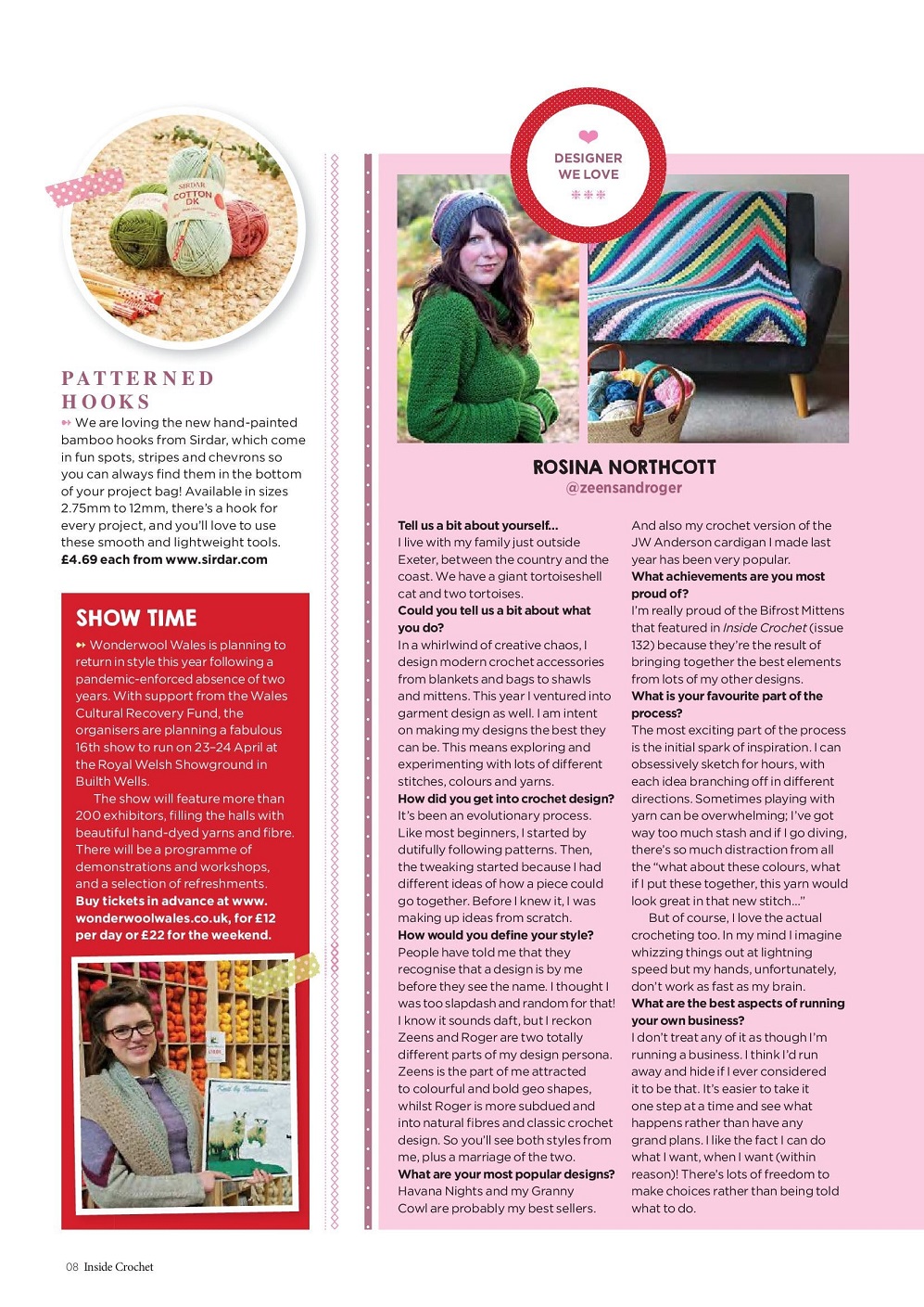 Вязаные модели одежды в журнале "Inside Crochet №144 2022"