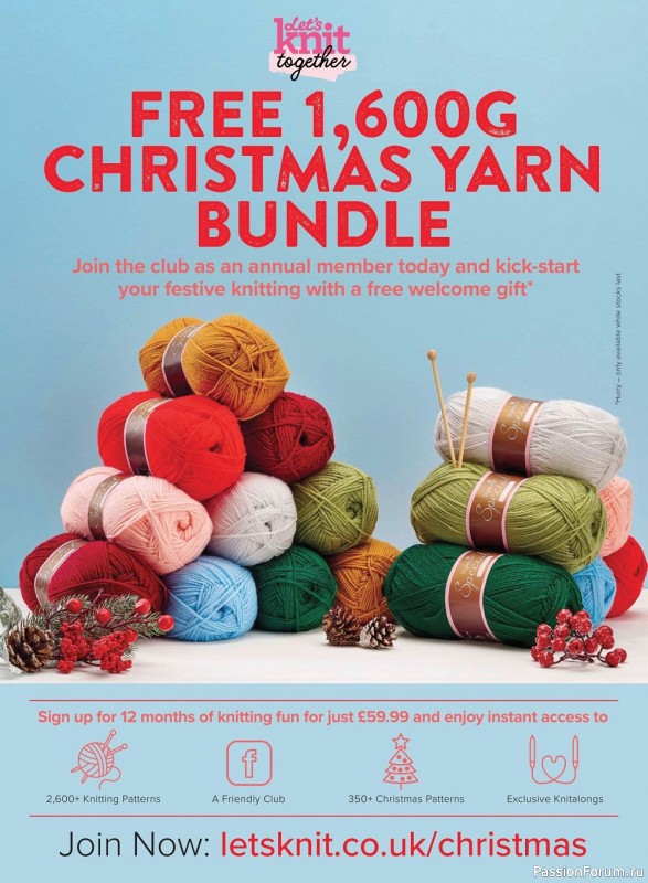 Вязаные модели спицами в журнале «Let's Knit №187 2022»
