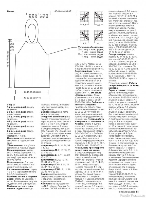 Вязаные модели в журнале «Creazion №3 2023»